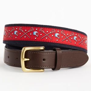 Vineyard Vines Men’s Lacrosse Canvas Club Belt